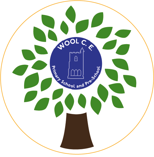 Wool CE Primary School and Pre-School logo